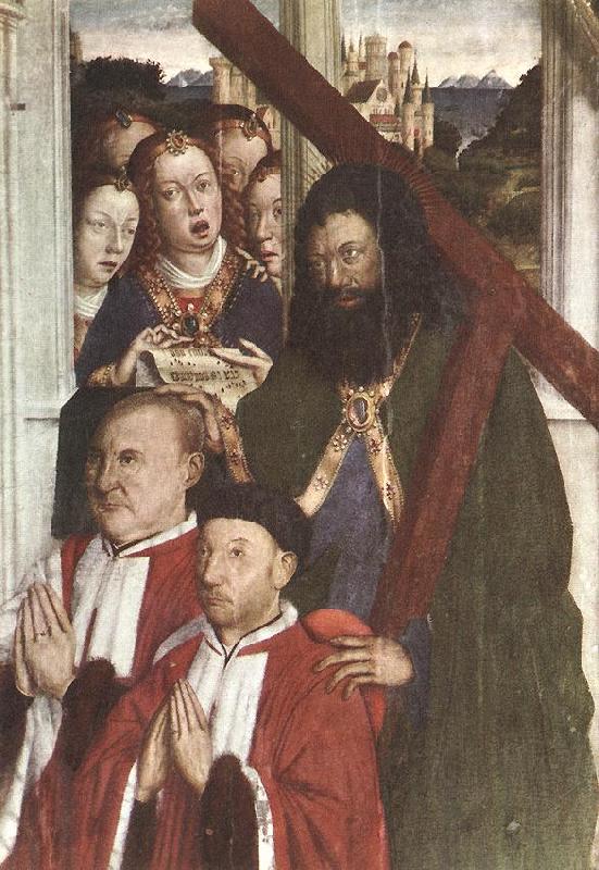DALMAU, Lluis Altarpiece of the Councillors (detail) fg oil painting image